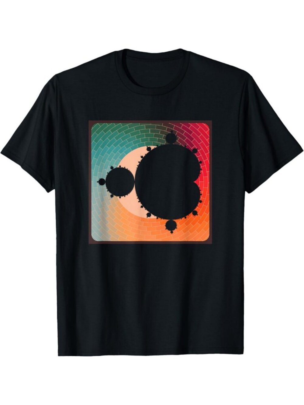 Retro Fractal Mandelbrot Set Graphic Tee - Unique Artistic Design T-Shirt